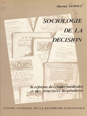 cover image of Sociologie de la décision